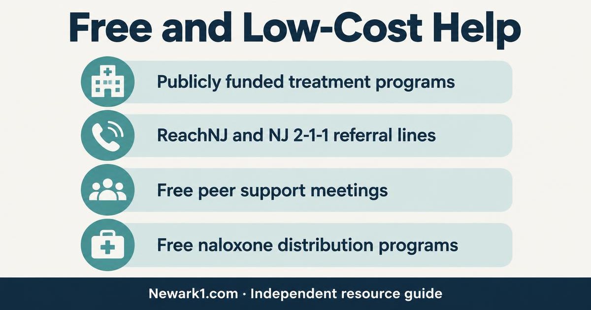 Free and low-cost help. An illustrated summary; the full text follows.